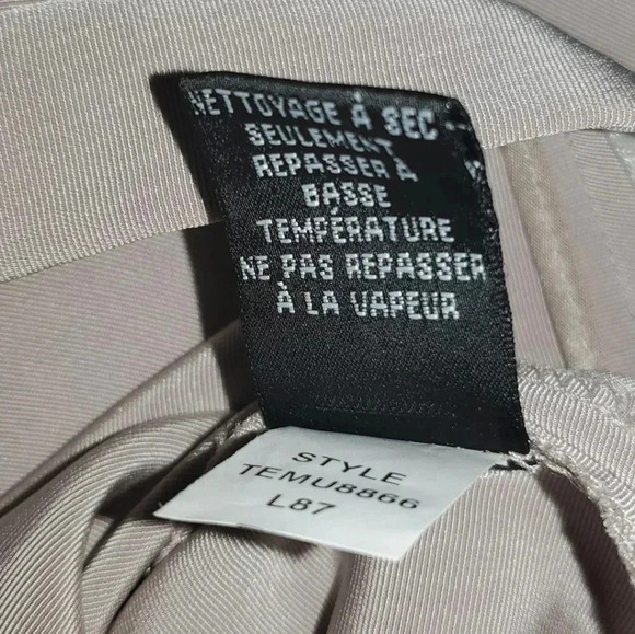 EllenTracy High Waist Wide Palazzo Leg Flat Front Pants  sz 12 FlowyTriacetate - Picture 10 of 14